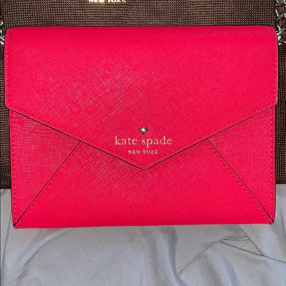 Kate Spade Coral Clutch & Crossbody Bag